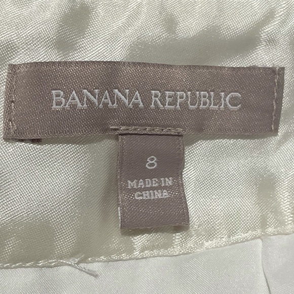 Banana Republic cotton white eyelet pencil fully lined pencil skirt size 8 - Picture 11 of 13